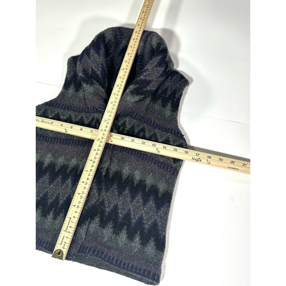Lauren Ralph Lauren Aztec Tribal Native Southwestern Lambswool Vest Size Small - Picture 5 of 9